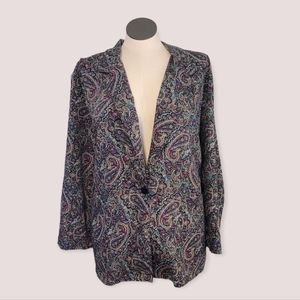 Lightweight Paisley Blazer